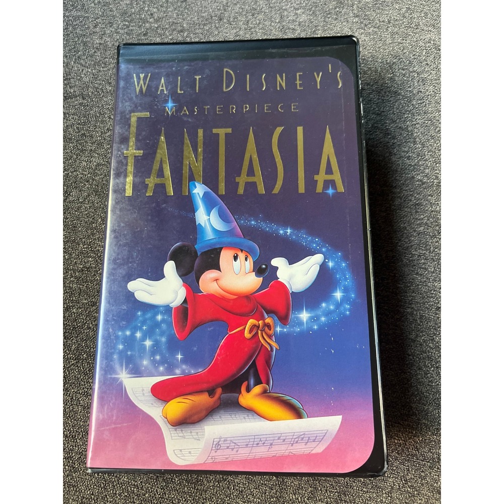Disney Fantasia VHS Movie Kids OS Multi Color Masterpiece Collection 1132